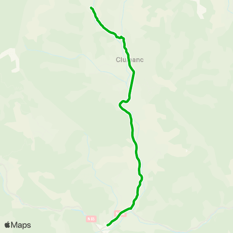 Zou - Réseau scolaire Clumanc - Barreme map
