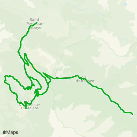 Zou - Réseau scolaire Val d'Oronaye - Saint Paul sur Ubaye map