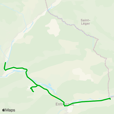 Zou - Réseau scolaire Entrevaux - Annot map