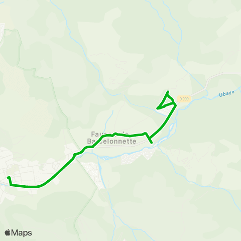 Zou - Réseau scolaire Faucon - Barcelonnette map