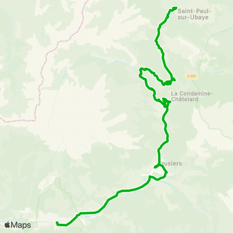 Zou - Réseau scolaire St Paul sur Ubaye - Barcelonnette map