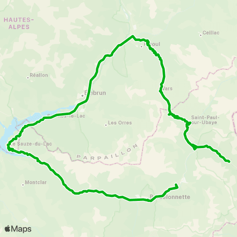 Zou - Réseau scolaire Val d'Oronaye - Barcelonnette map