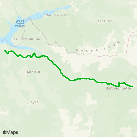 Zou - Réseau scolaire La Breole - Barcelonnette map