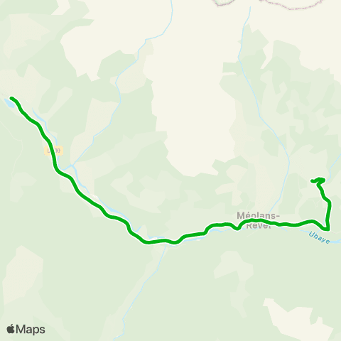 Zou - Réseau scolaire Le Lauzet Ubaye - Meolans Revel map