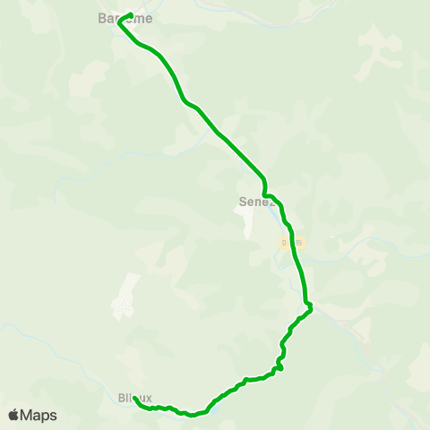 Zou - Réseau scolaire Blieux - Barreme map