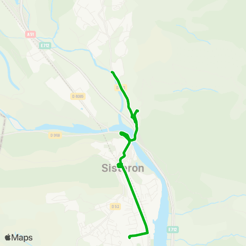 Zou - Réseau scolaire La Baume - Sisteron map