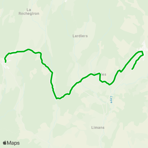 Zou - Réseau scolaire St Etienne les Orgues - Banon map