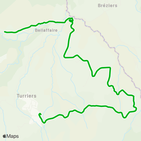 Zou - Réseau scolaire Gigors - Turriers map