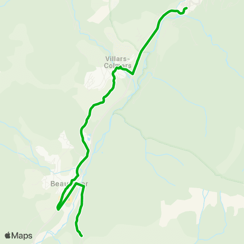 Zou - Réseau scolaire Beauvezer - Colmars les Alpes map
