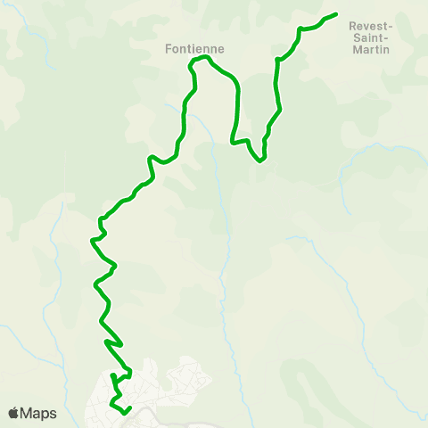 Zou - Réseau scolaire Revest St Martin - Forcalquier map