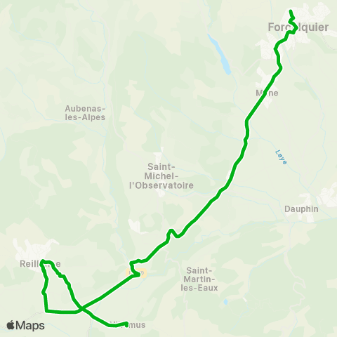 Zou - Réseau scolaire Reillanne - Forcalquier map
