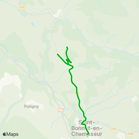 Zou - Réseau scolaire La Motte en Champsaur - St Bonnet map