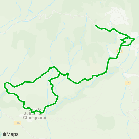 Zou - Réseau scolaire Rp St Julien-St Michel / Chaillol map
