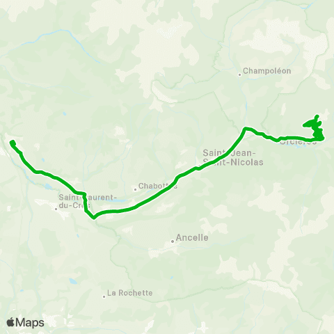 Zou - Réseau scolaire Orcières - St Bonnet map