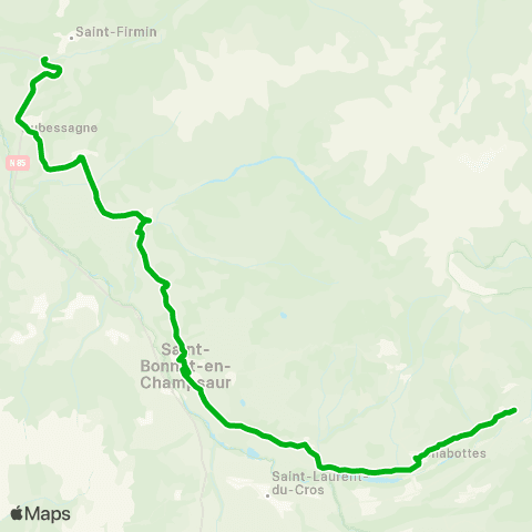 Zou - Réseau scolaire St Bonnet - Lep Poutrain map