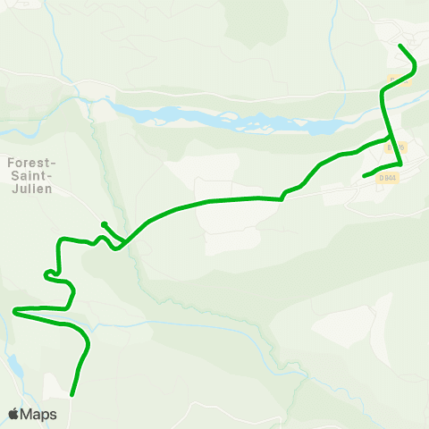Zou - Réseau scolaire Forest St Julien - Chabottes map