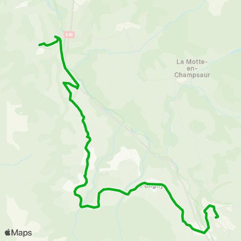 Zou - Réseau scolaire Le Glaizil-le Noyer-Poligny-St Bonnet (C) map