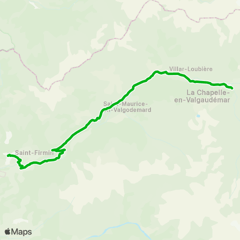 Zou - Réseau scolaire La Chapelle / Valgaudemar - St Firmin map