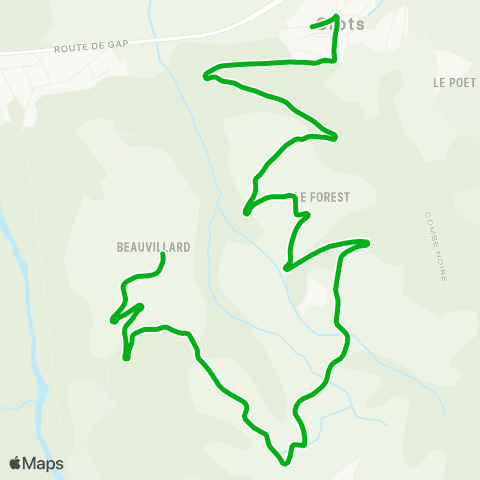Zou - Réseau scolaire Hameaux des Crots - les Crots map
