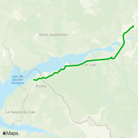 Zou - Réseau scolaire Le Sauze du Lac - Embrun map