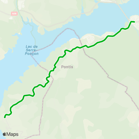 Zou - Réseau scolaire Le Sauze du Lac-École de Savines map