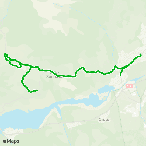Zou - Réseau scolaire Puy Sanières - Embrun map