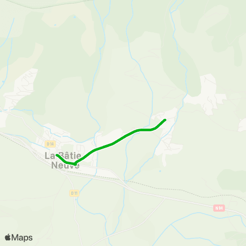Zou - Réseau scolaire La Batie Hameaux-la Batie Neuve map