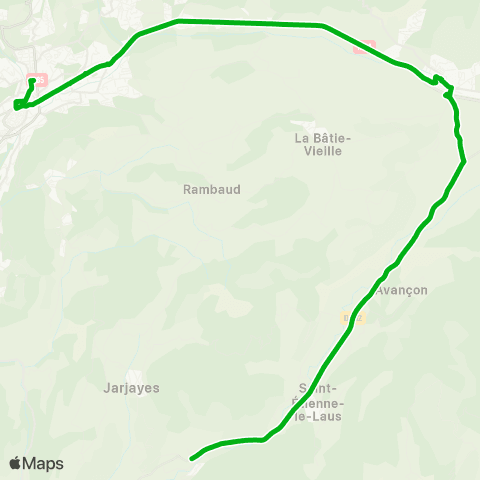 Zou - Réseau scolaire Valserres-la Batie Neuve-Gap map