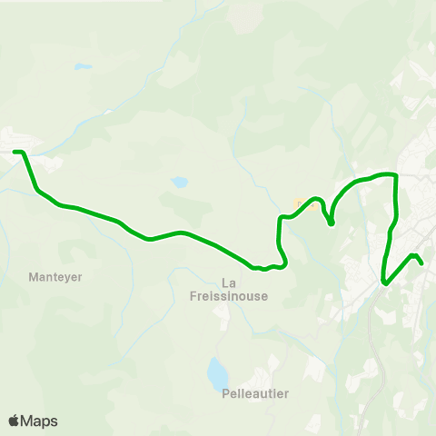 Zou - Réseau scolaire La Roche-Pic Ponçon-Gap Fontreyne map