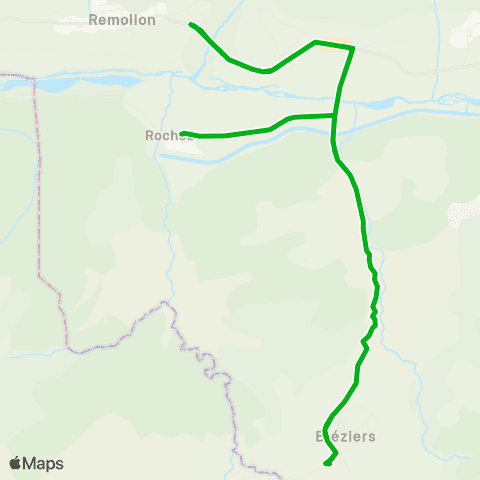 Zou - Réseau scolaire Rp Bréziers-Théus-Rochebrune-Remollon map