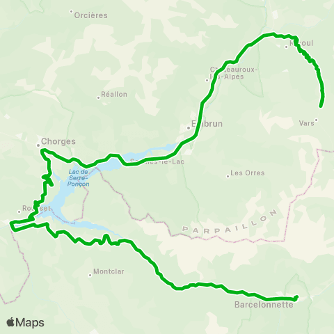 Zou - Réseau scolaire Guillestre - Vars - Barcelonnette map