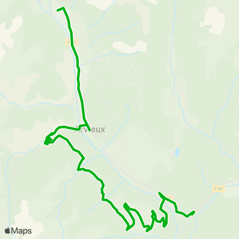 Zou - Réseau scolaire Arvieux - l'Estéyère map
