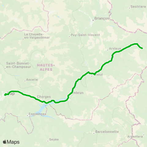 Zou - Réseau scolaire Le Queyras - Gap map