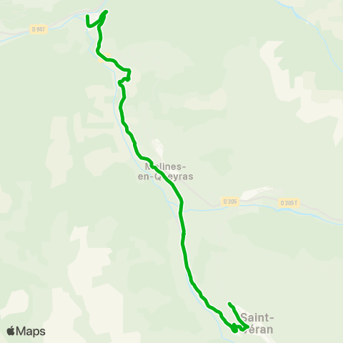 Zou - Réseau scolaire St Véran-Molines-Chât.Ville Vieille map