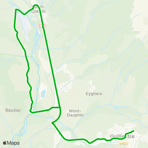 Zou - Réseau scolaire St Crépin - Guillestre map