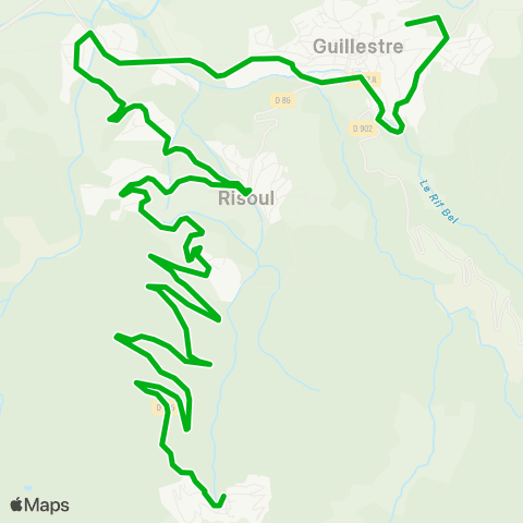 Zou - Réseau scolaire Risoul - Guillestre map