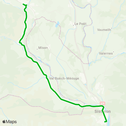 Zou - Réseau scolaire Laragne - Sisteron map