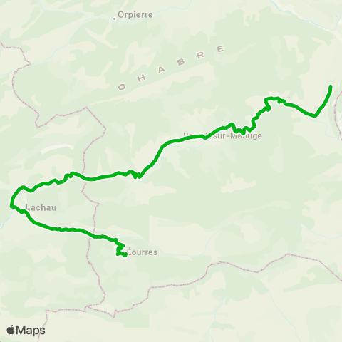 Zou - Réseau scolaire Eourres - Laragne map