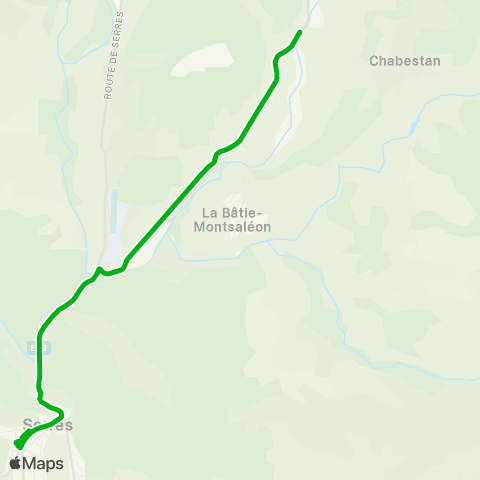 Zou - Réseau scolaire Pont de Chabestan - Serres map