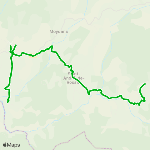 Zou - Réseau scolaire St André de Rosans - Rosans map