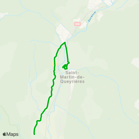 Zou - Réseau scolaire Villar Meyer-St Martin de Queyrières map