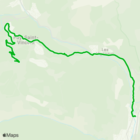 Zou - Réseau scolaire Puy St Vincent - l'Argentière / Bessée map