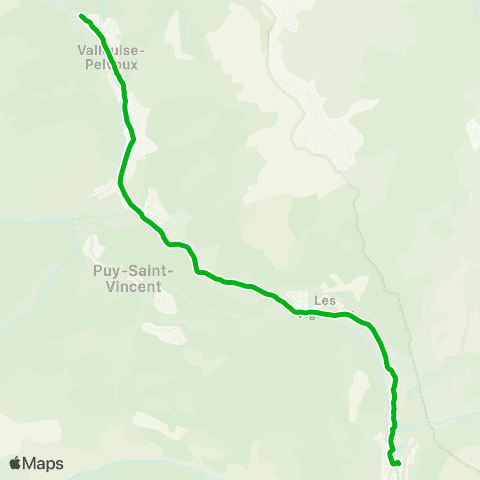 Zou - Réseau scolaire Pelvoux - Vallouise - l' Argentière map