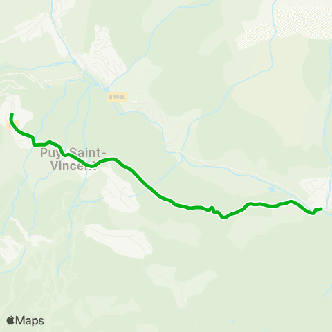 Zou - Réseau scolaire Puy St Vincent - les Vigneaux le Rif map