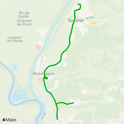 Zou - Réseau scolaire Scol. Bollène map
