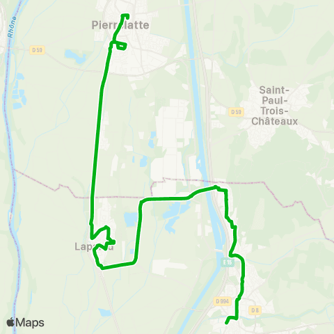 Zou - Réseau scolaire Scol. Pierrelatte map