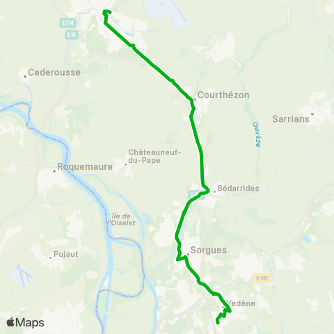 Zou - Réseau scolaire Scol. Vedène et Sorgues map