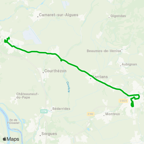 Zou - Réseau scolaire Scol. Carpentras map