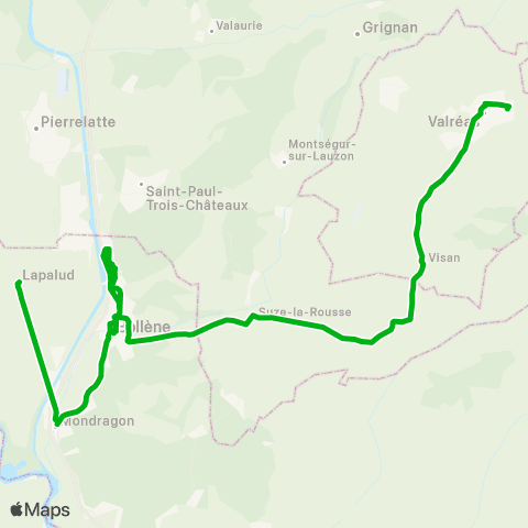 Zou - Réseau scolaire Scol. Valréas et Richerenches map
