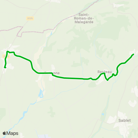 Zou - Réseau scolaire Scol. Sainte Cécile les Vignes map